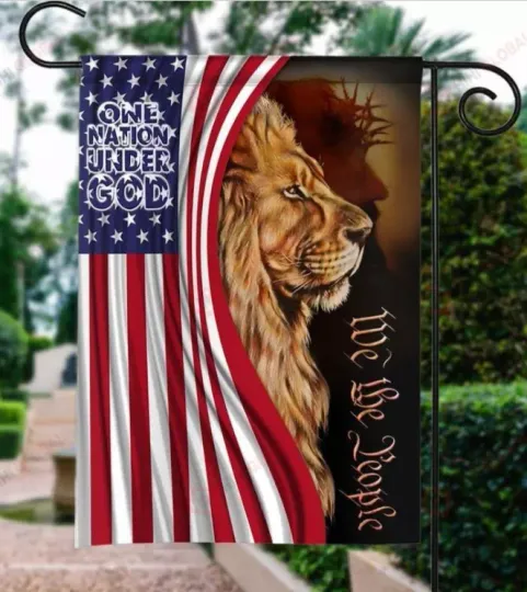 Discover ONE NATION UNDER GOD ALL OVER PRINTED HOUSE FLAG Mother Day Gif