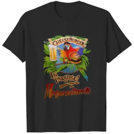 Discover Jimmy Buffett Cheeseburger Margaritaville In Paradise Vintage 90s T-Shirts