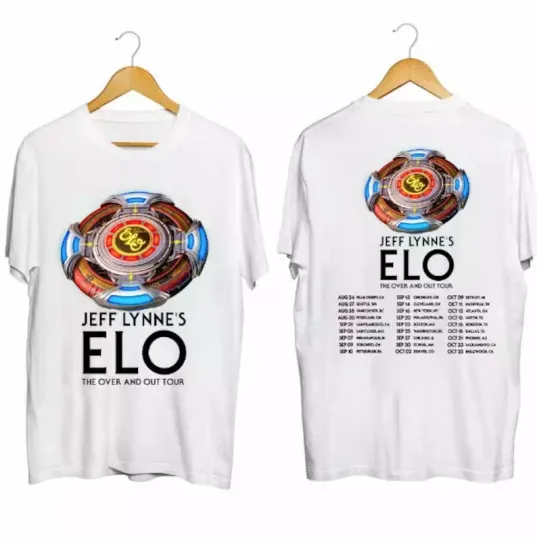 Discover Jeff Lynne's ELO - The Over and Out Tour 2024 Unisex Shirts