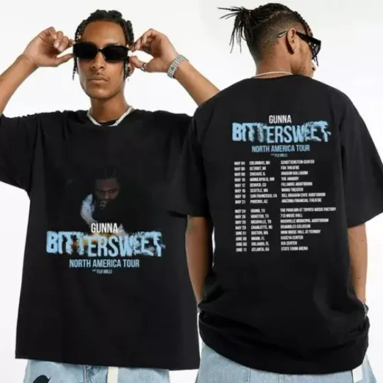 Discover Gunna The Bittersweet Tour 2024 Shirt, Gunna 2024 Concert Shirt