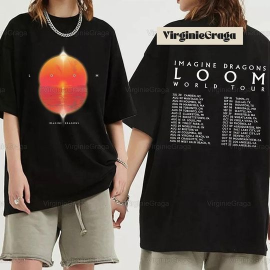 Discover Imagine Dragons Band Shirt, Loom Tour 2024 Shirt, Imagine Dragons Loom World Tour T-shirt