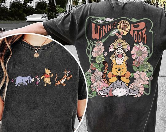 Discover Pooh Friends Adventure Tee, Magical Place Shirt, 2024 Family Trip T-shirt