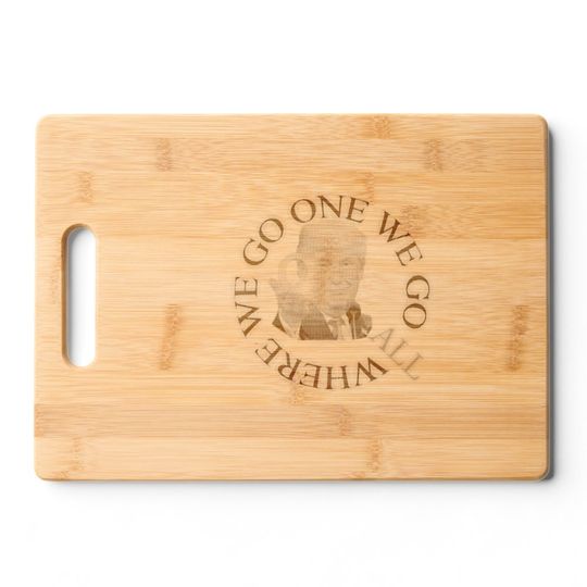 Discover Donald Trump Where We Go One We Go All Q Cutting Board