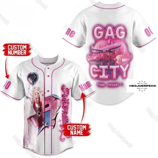 Discover Personalized Nicki Baseball Jersey, Nicky Pink Friday 2 World Tour Baseball Jersey