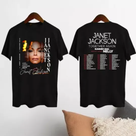 Discover 2024 Tour Janet Jackson Together Again T-Shirt, Janet Jackson 90s Vintage Shirt