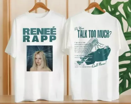Discover Renee Rapp Talk Too Much Tour 2024 Cotton Unisex T-Shirt