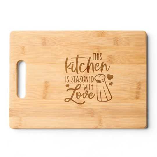 Discover This Kitchen Is Seasoned With Love Cutting Board