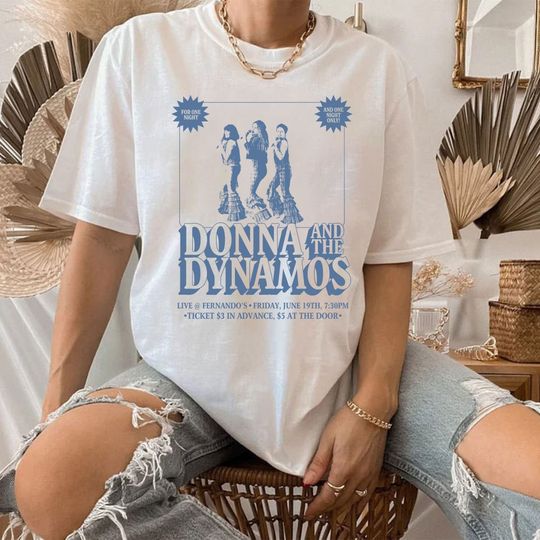 Discover Vintage Donna and the Dynamos One Night Only T-shirt