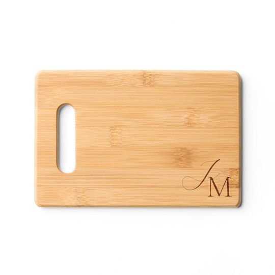 Discover Mixed Typeface Monogram Wedding Gift Cutting Board