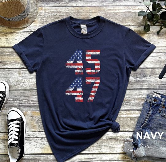 Discover 45/47 Shirt, Trump 2024 Gift Shirt, Trump Supporter Shirt, President Election Shirt