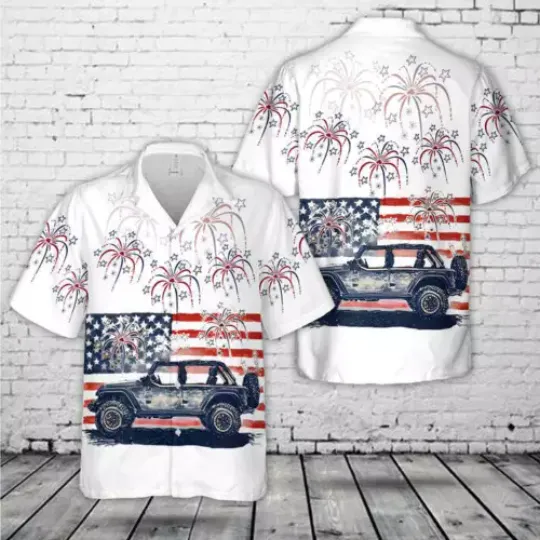 Discover US Flag Jp 4th Of July Hawaiian Shirt