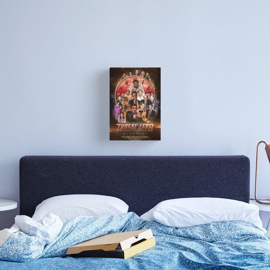 Discover THREAT LEVEL MIDNIGHT The Office Poster Canvas Print