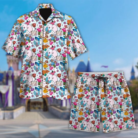 Discover Shoes Left Princess Movie Family Hawaii Shirt, Animated Cute Mouse Button Up Shirt