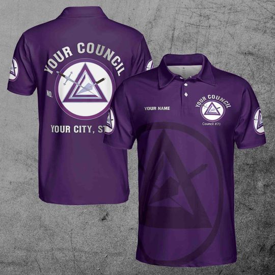 Discover Customize Name Council Royal and Select Polo Shirt