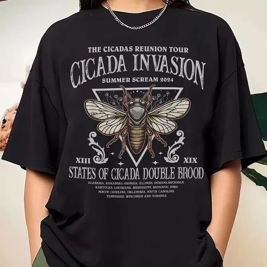 Discover Cicada Reunion Summer 2024 Tour Shirt, Cicada Concert Shirt