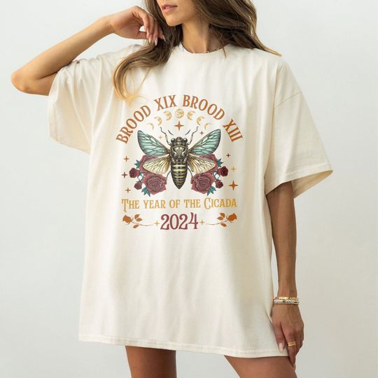 Discover Cicada 2024 Shirt, Year of the Cicadas Shirt, Cicada Concert Tour 2024 Shirt