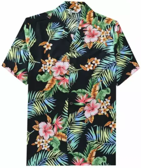 Discover Hawaiian Shirts Mens Aloha Summer Casual Beach Button