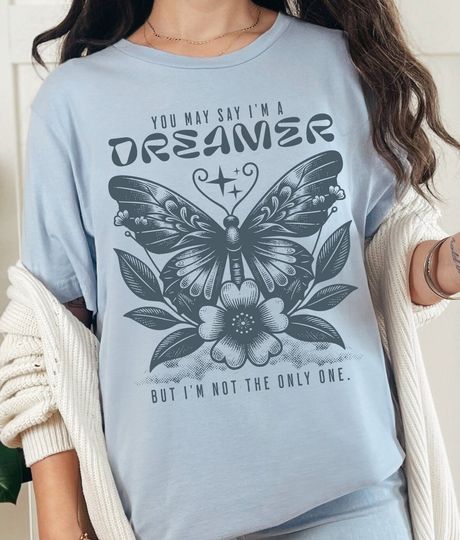 Discover you may say i'm a dreamer shirt J Lennon imagine