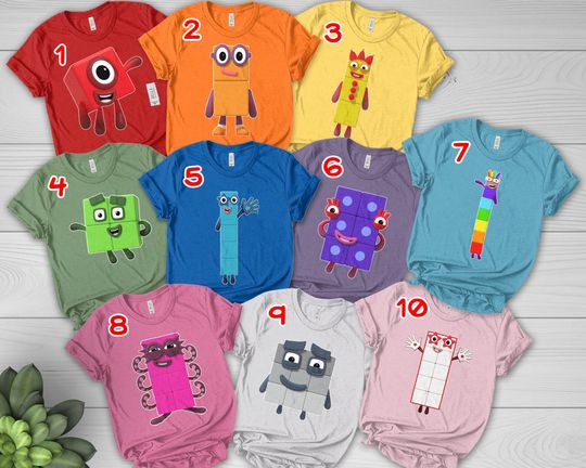 Discover Numberblocks Shirt, Numberblocks Family Birthday Shirt