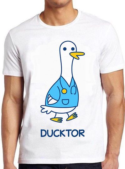 Discover Ducktor Duck Doctor Funny Meme Movie Music  T Shirt