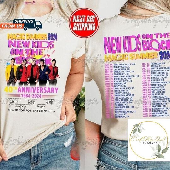 Discover NKOT Block Magic Summer 2024 T-Shirt, NK on The Block Group