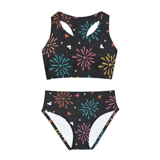 Discover Firework Mouse Girls Two Piece Swimsuit