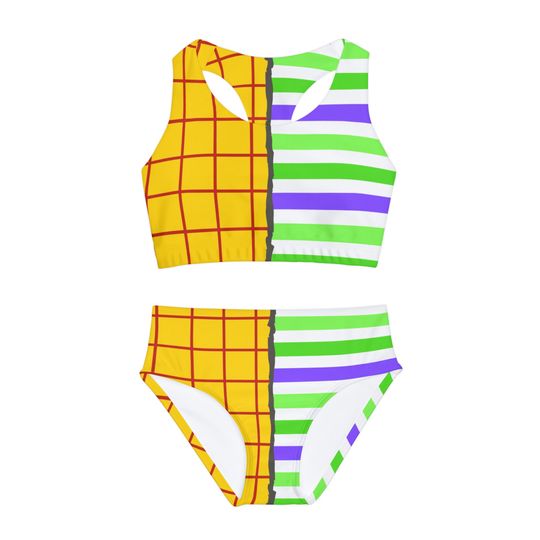 Discover Andy's Toys Girls Two Piece Swimsuit