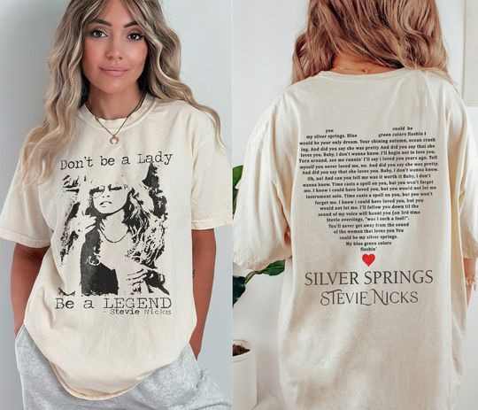 Discover Don't Be a Lady Be a Legend Stevie Nicks Shirt, Stevie Nicks Fan Gifts