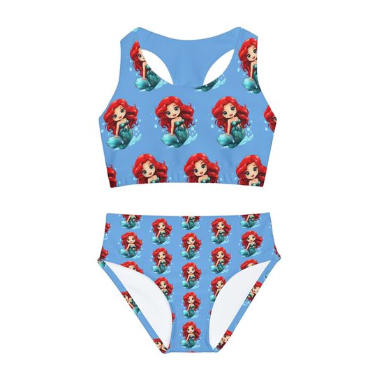 Discover Mermaid Girls Two Piece Swimsuit