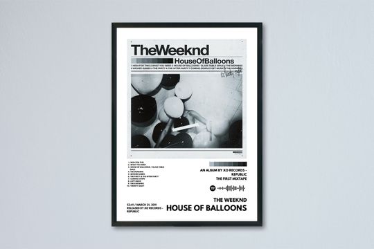 Discover Weeknds - House of Balloons Album Poster / Album Cover Poster