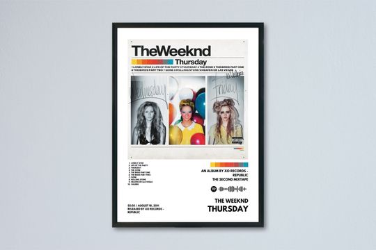 Discover Weeknds - Thursday Album Poster / Album Cover Poster