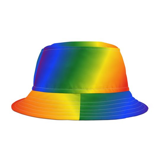 Discover Vibrant Rainbow Bucket Hat for Pride Parade Festivities