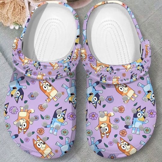 Discover Personalized BlueyDad Family Birthday Clog Shoes