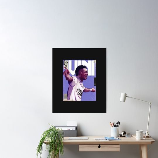 Discover Vinicius Junior Poster, Football Player Poster, Soccer Wall Art