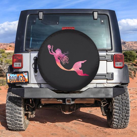 Discover American Ocean Mermaid Spare Tire Cover