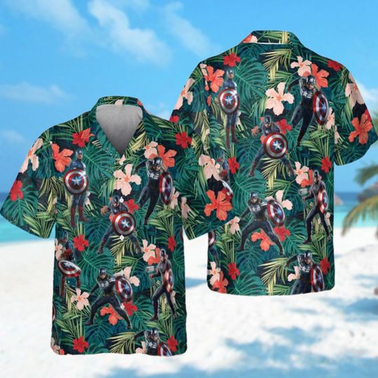 Discover Superhero Tropical Hibiscus Flowers Aloha Summer Vibes 3D Hawaiian Shirt