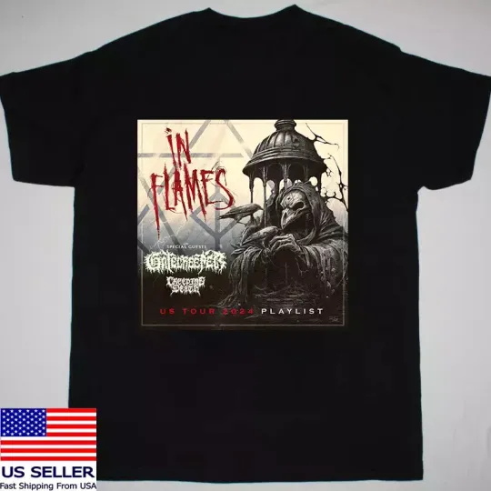 Discover In Flames Creeping D*ath Tour 2024 T Shirt
