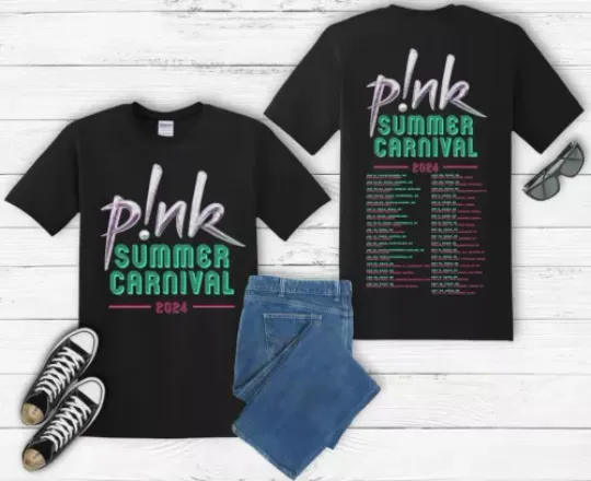 Discover Pink Singer Summer Carnival 2024 Festival WORLD Tour T shirt
