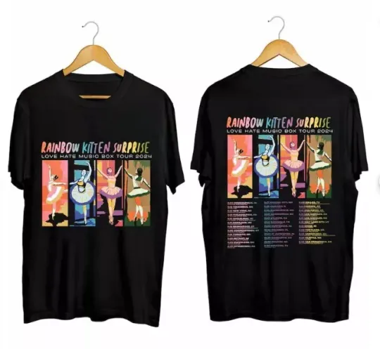Discover Rainbow Kitten Surprise - Love Hate Music Box Tour 2024 Shirt