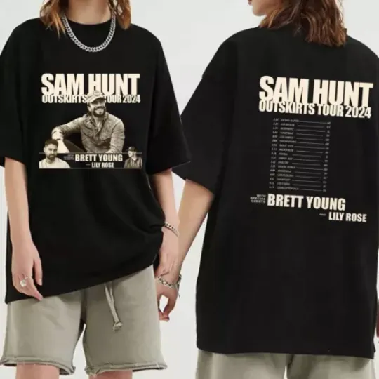 Discover Sam Hunt 2024 Outskirts Tour Fan Shirt