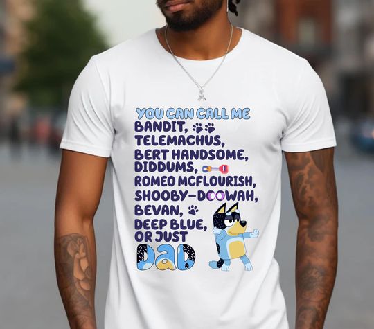 Discover You can call me Bandit Funny BlueyDad Dad Shirt, Rad Like Dad, Fathers Day Gift