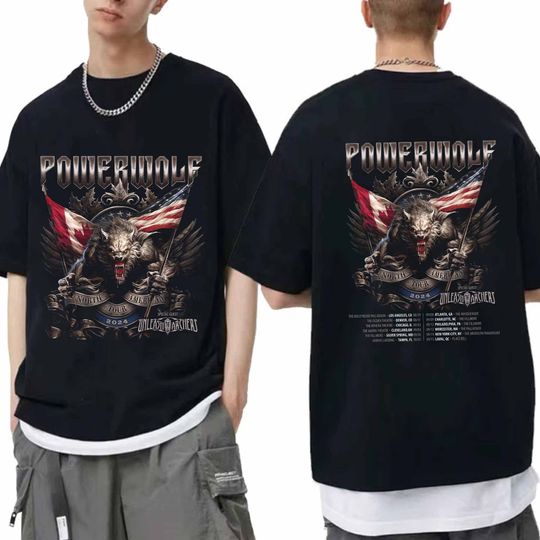 Discover Powerwolf - North America Tour 2024 Shirt, Powerwolf Band Fan Shirt