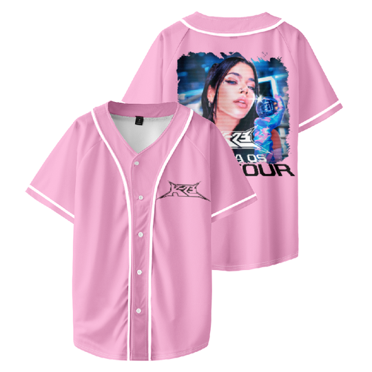 Discover Kenia OS K23 Tour Baseball Jersey Pink Tee Shirt