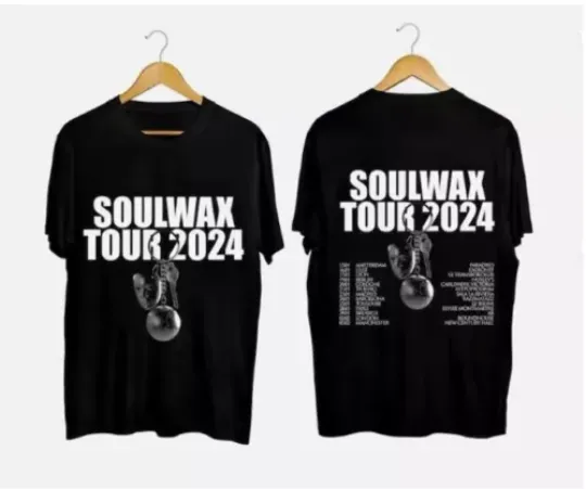 Discover Soulwax Band Tour 2024 Black T-Shirt Gift Fans Music