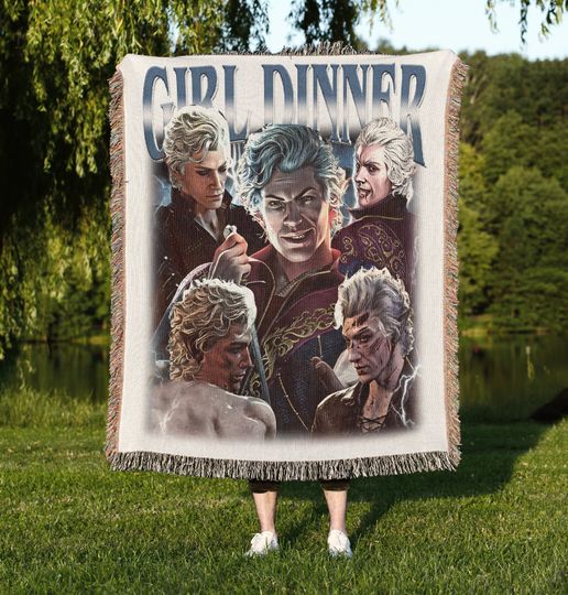 Discover Astarion Girl Dinner Woven Blanket