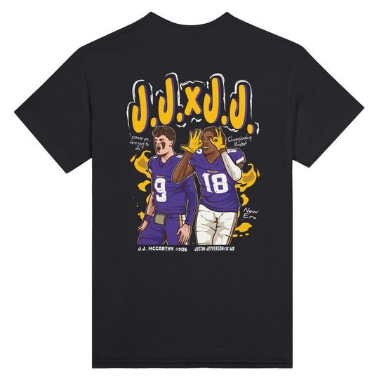 Discover Heavyweight Justin Jefferson x J.J. McCarthy "Championship Mindset" Crewneck T-shirt