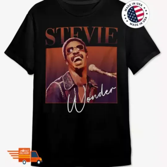 Discover New  Stevie Wonder shirt Gift Funny Men All Size T-Shirt