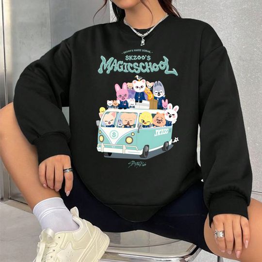 Discover Stray kids Skzoo Graphic Sweatshirt, Skzoo Magic School