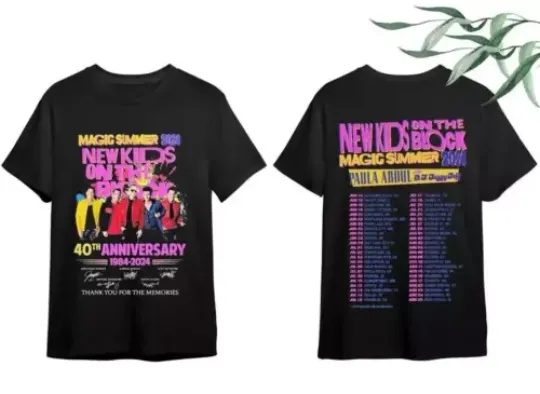 Discover NK on The Block The Magic Summer Tour 2024 Shirt