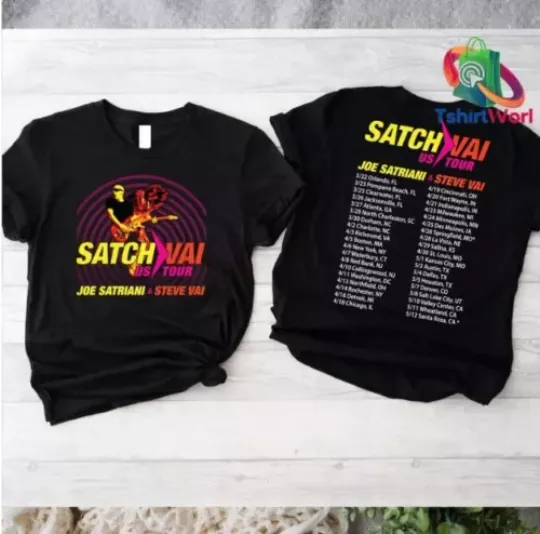 Discover Joe Satriani Shirt, Joe Satriani Steve Vai 2024 Tour